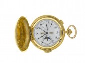 A SWISS 18CT GOLD MINUTE REPEA