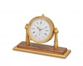 A SWISS BRASS REPEATER TRAVEL