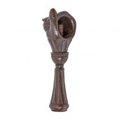 A Swiss carved and stained lim