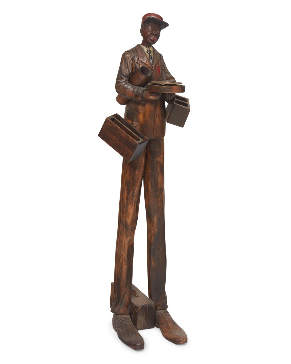 A SWISS CARVED WOOD MUSICAL
