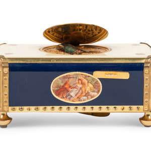 A Swiss Enamel Singing Bird