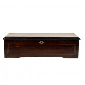 A SWISS MARQUETRY INLAID CYLIN