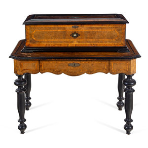 A Swiss Parcel Ebonized and