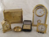 A Swiza mantel clock ht. 18cm