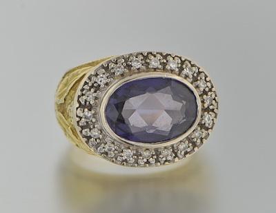 A Synthetic Alexandrite and Diamond
