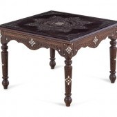 A Syrian Carved and Inlaid Wal