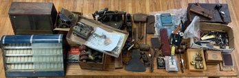 A table lot of vintage tools,