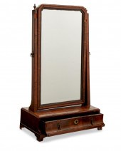 A TABLETOP WALNUT VANITYA tabl