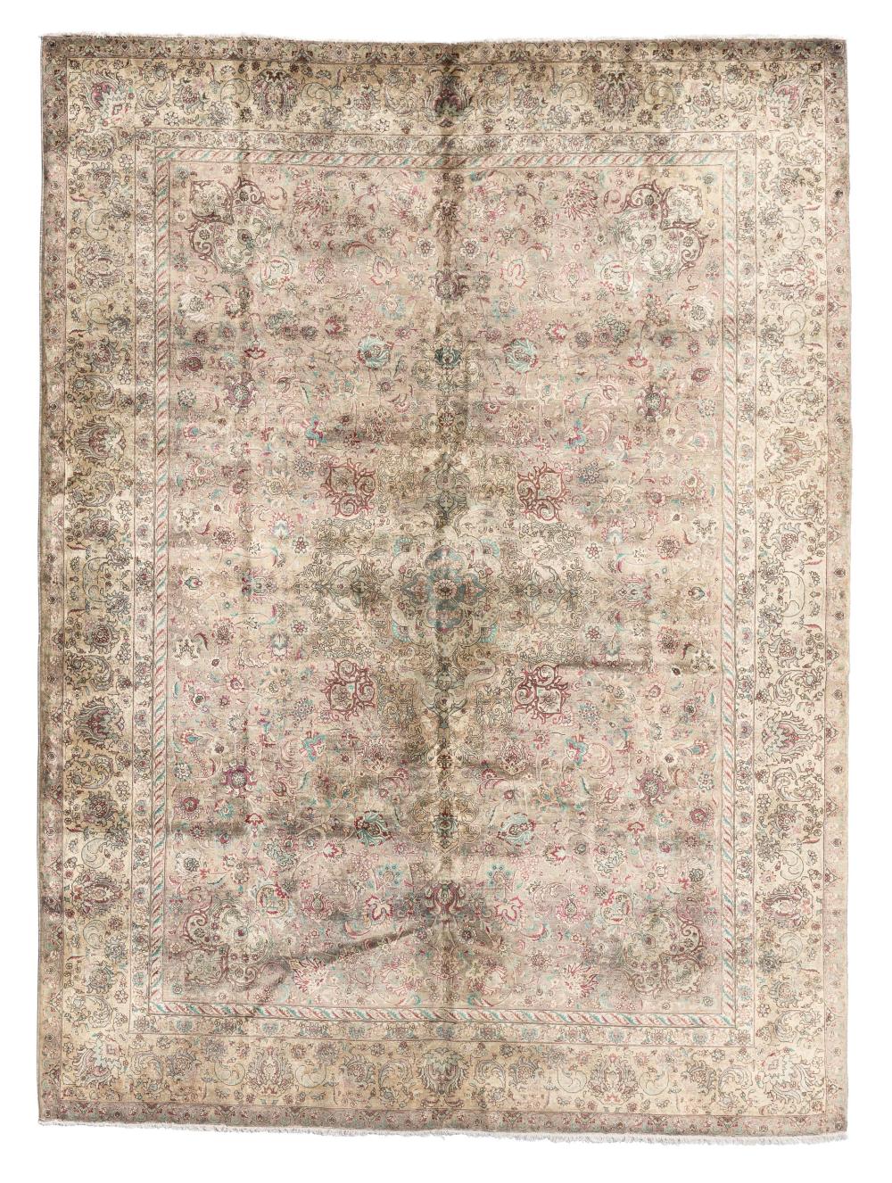 A TABRIZ AREA RUGA Tabriz area rug,