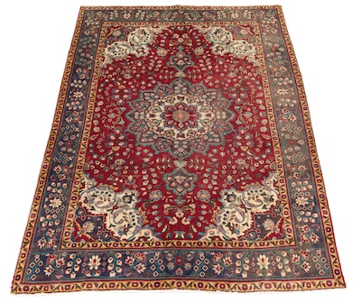 A Tabriz Carpet Flower form
