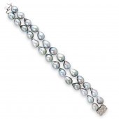 A TAHITIAN GREY PEARL, DIAMOND