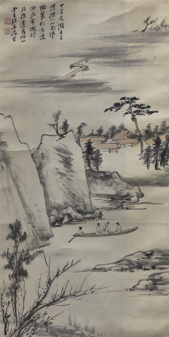 A Taiwanese Scroll Painting on