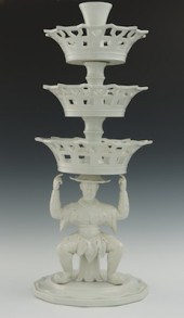 A Tall Blanc de Chine Porcelai