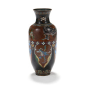 A TALL JAPANESE CLOISONNE VASE