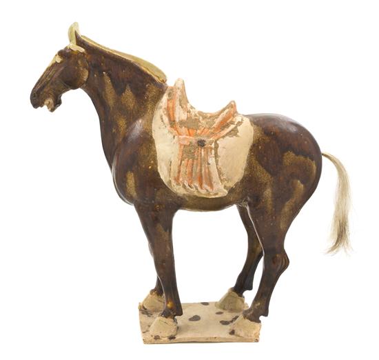 A Tang Dynasty Pottery Horse