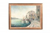 A. TARDIEU, OIL ON CANVAS HARB