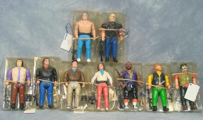 A-Team Action Figure lot, set of 9,