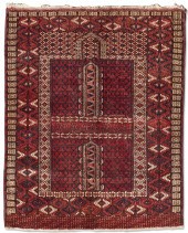 A TEKKE PRAYER RUG, TURKESTANA