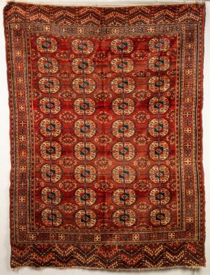 A Tekke rug, West Turkestan,