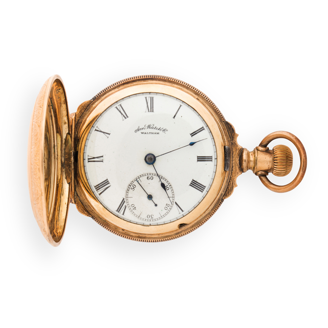 A TEN KARAT GOLD-FILLED POCKET