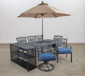 A TEN PIECE SUITE OF ALUMINUM