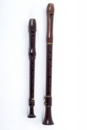 A Tenor C rosewood recorder an