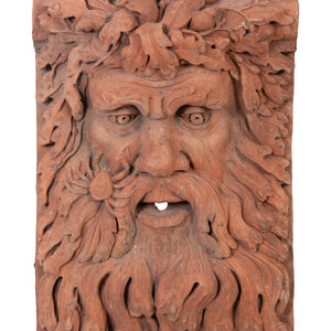 A Terra Cotta Fountain Head