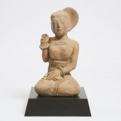 A Terracotta Figure of a Godde