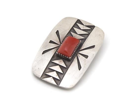 A Tewa Sterling Silver Belt