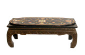 A THAI POLYCHROME LACQUERED RO