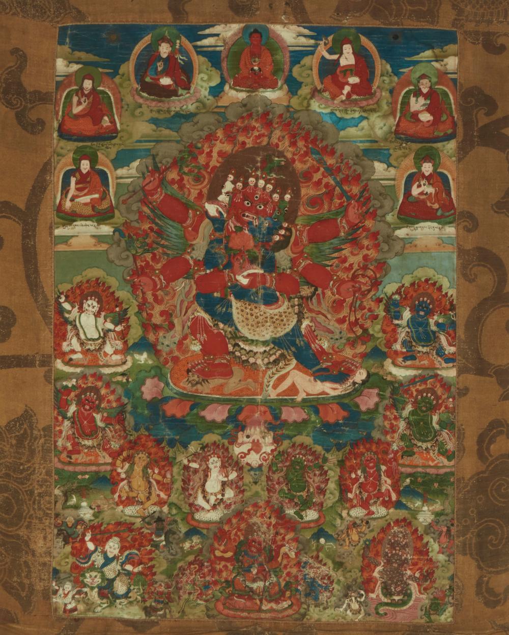 A THANGKA LIKELY DEPICTING A