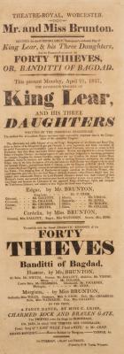 A theatre advertising poster,