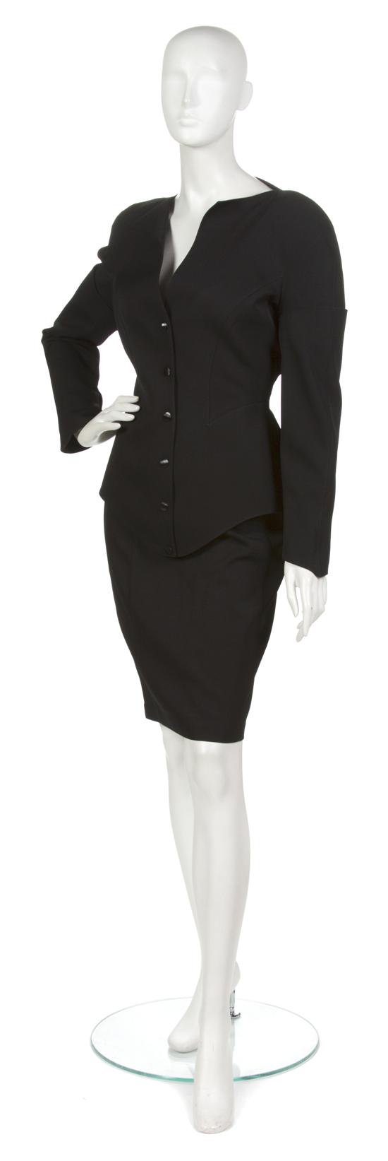 A Thierry Mugler Black Skirt