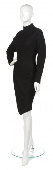 A Thierry Mugler Black Wool Dr