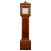 A thirty-hour oak longcase clo