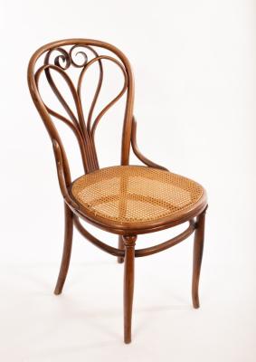 A Thonet bentwood chair with