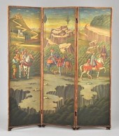 A Three-Panel Folding Floor Sc