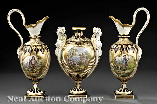 A Three-Piece Derby Polychrome