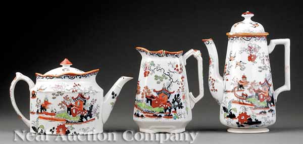 A Three Piece Mason's Ironstone