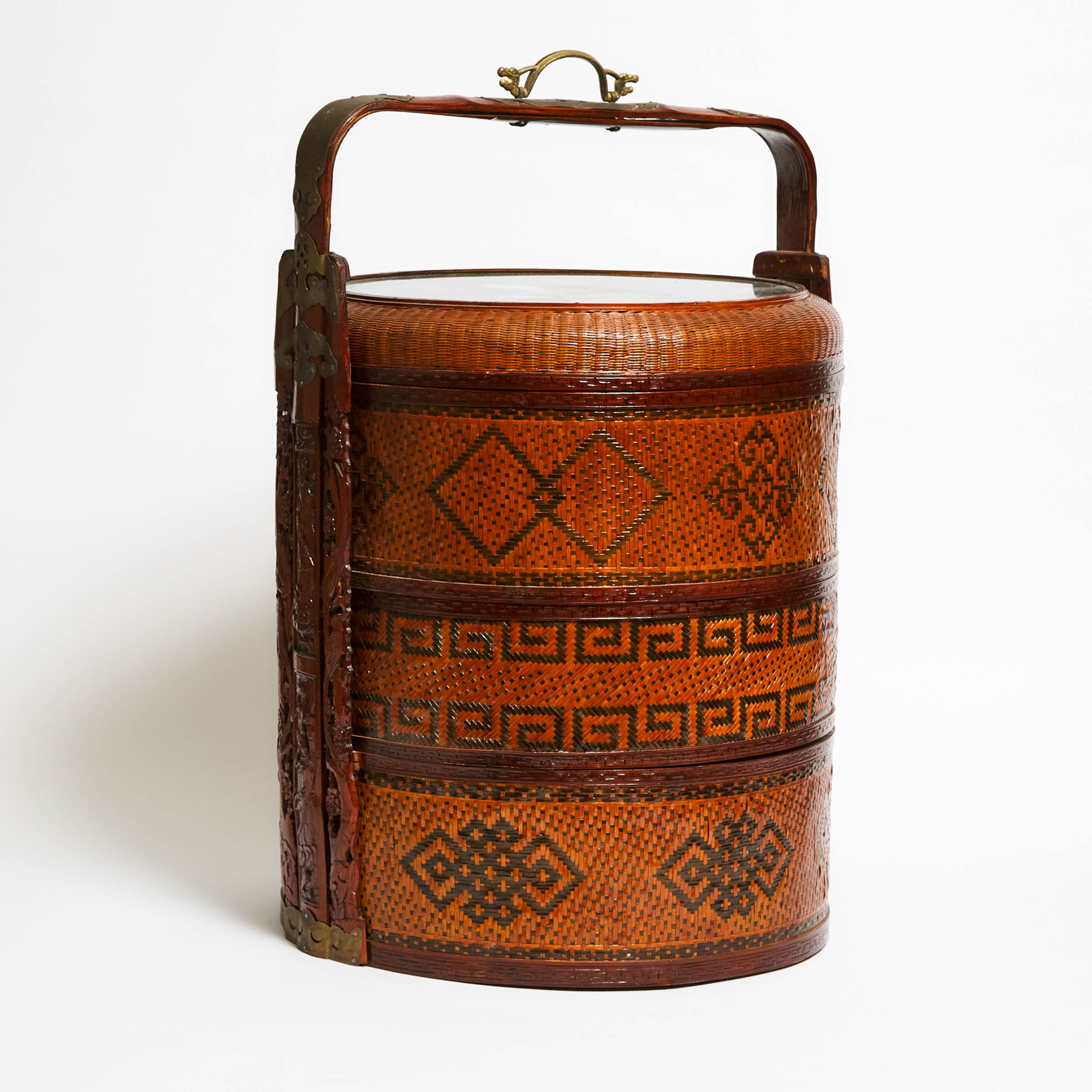 A Three-Tiered Bamboo Woven