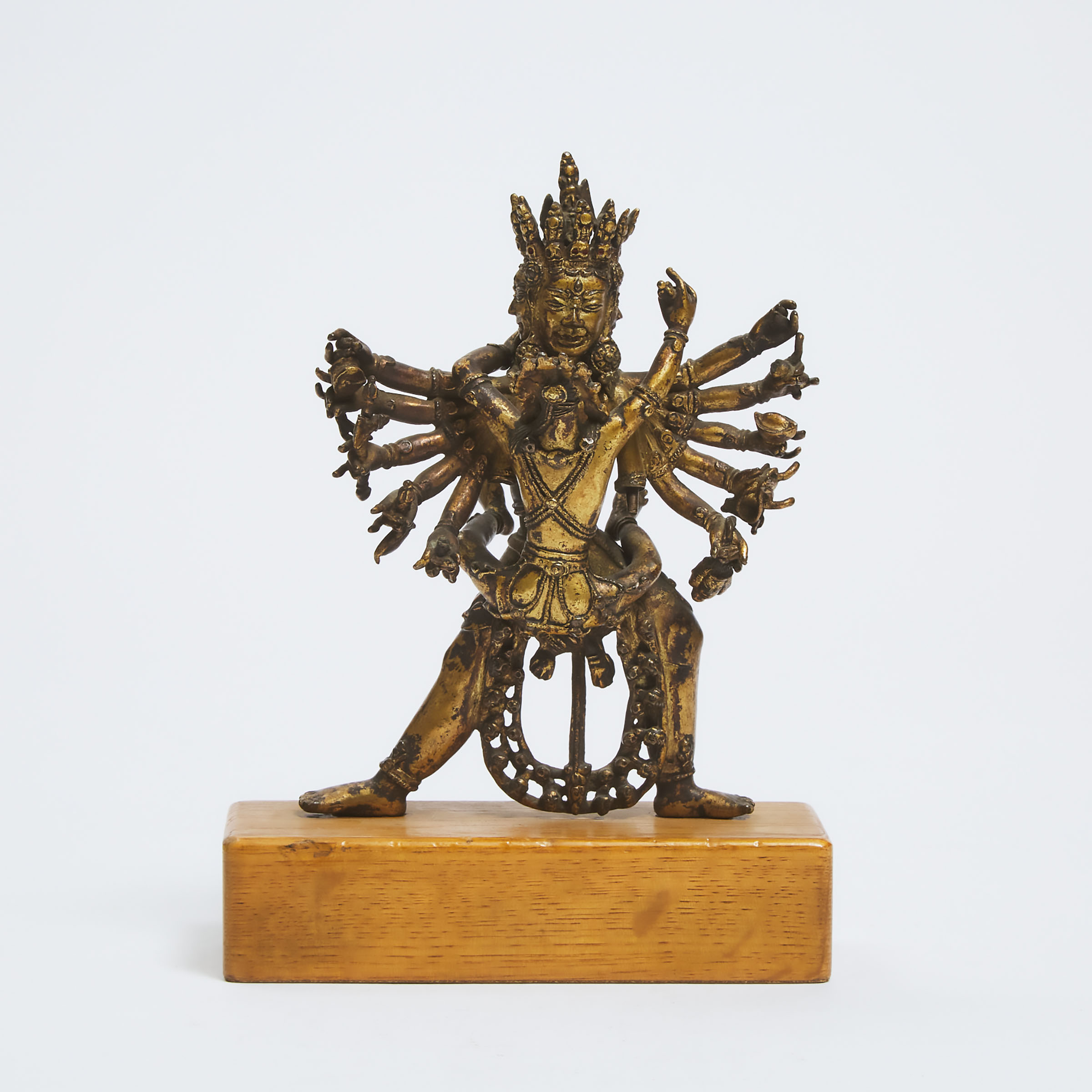 A Tibetan Gilt Bronze Figure of