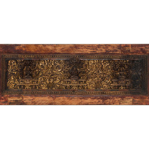 A Tibetan Gilt Lacquered and