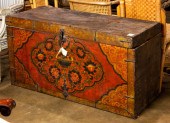 A TIBETAN PAINT DECORATED MONA