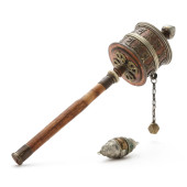 A TIBETAN PRAYER WHEEL<br>A Ti