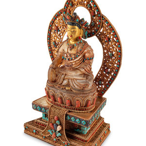 A Tibetan Style Rock Crystal,