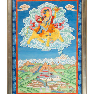 A Tibetan Thangka 20TH CENTURY