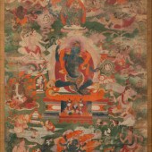A Tibetan Thangka
depicting a