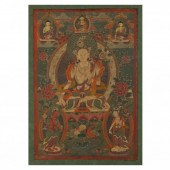 A TIBETAN THANGKA PAINTING OF