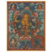 A TIBETAN THANGKA PAINTING OF