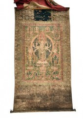 A TIBETAN WHITE TARA "USHNISHA